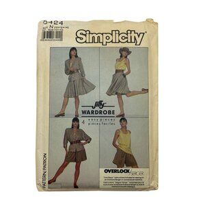 Simplicity 8424 Misses Wardrobe Pattern Size N (10+12+14) EU (38+40+42)